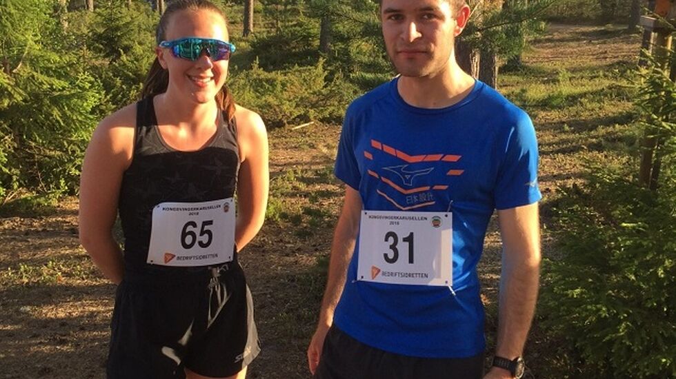 Kveldens totalvinnere: Ella Stokken og Henrik Nilsson (Foto: Geir Ove Aasum)