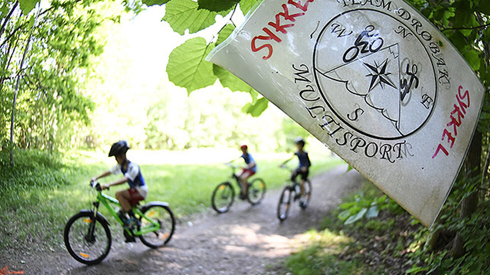 Juniorene i Drøbak Challenge gjennomførte sine utfordringer søndag formiddag. (Foto: Bjørn Johannessen)