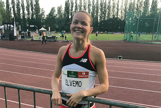 Yngvild Elvemo klarte EM-kravet på 800 m i sitt første forsøk på distansen i år. (Foto: privat)