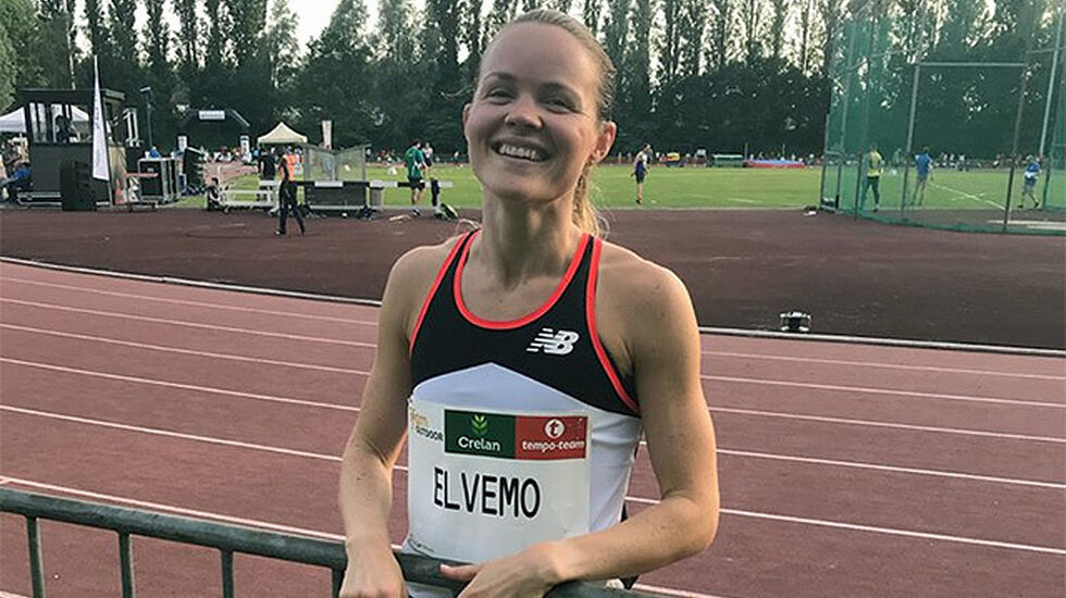 Yngvild Elvemo klarte EM-kravet på 800 m i sitt første forsøk på distansen i år. (Foto: privat) 