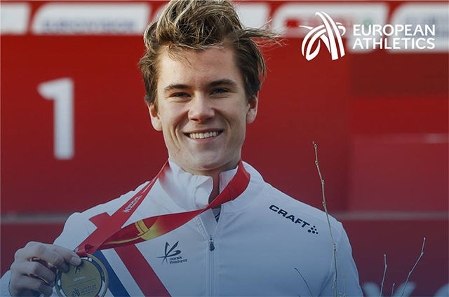 Det europeiske friidrettsforbundet har nominert Jakob Ingebrigtsen som en av kandidatene til å bli månedens friidrettsutøver i mai. (Foto: Det europeiske friidrettsforbundet)
