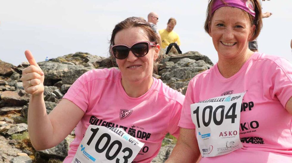 Daiva Dascioriene og Alice Rasmussen smiler på toppen