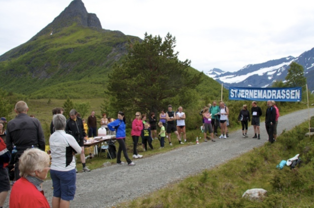 Målområdet. Straumshornet bak. Foto: Arrrangør.