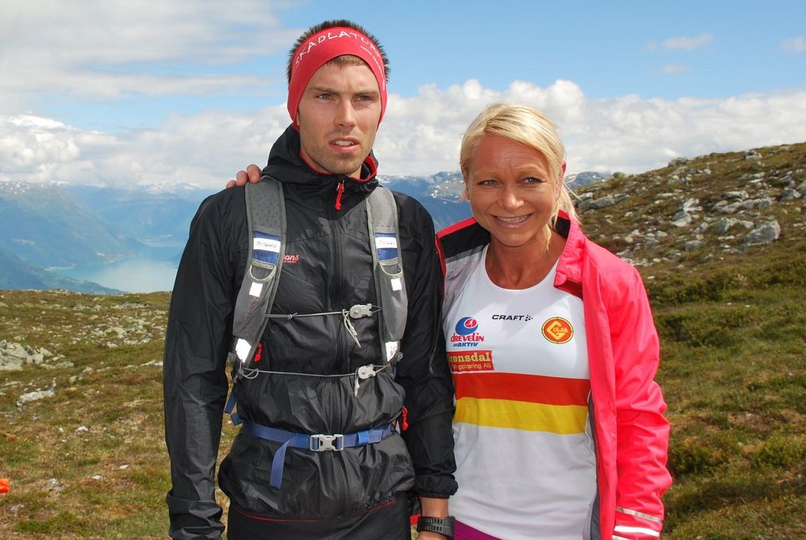 De beste til 1116 meters høyde lørdag: Geir Steig og May Britt Buer. (Foto: Britt og Magnar Bergset)