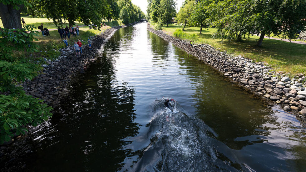 Idyllisk i Horten Kanal da den femte utgven av Horten Bytri gikk av stabelen på lørdag. Foto: Erling Pande Braathen