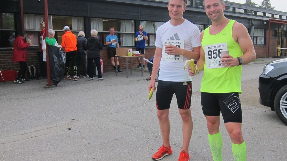 Victor S Synnertveit og Erik Forbord løp fortest i Langtrampens 2. løp. (Foto: Toril Blakkisrud)
