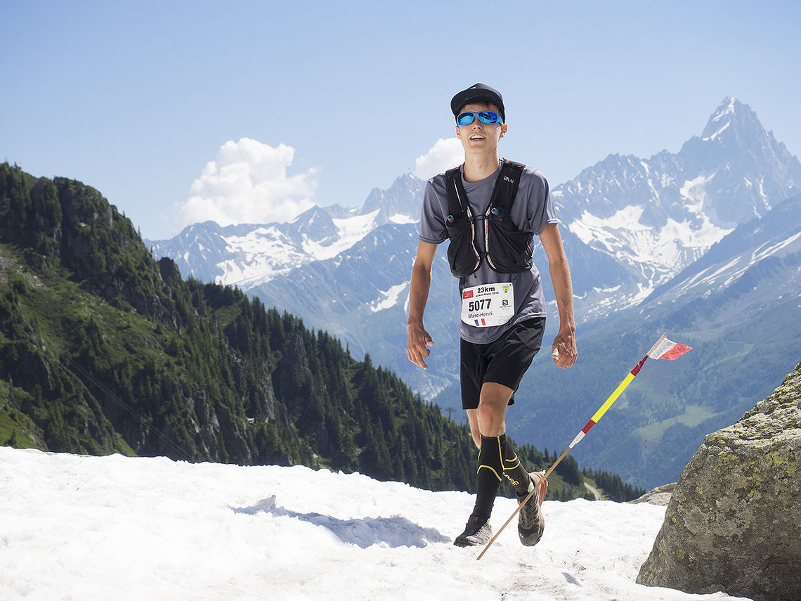 Mont Blanc Marathon kunne by på fantastisk natur og strålende vær. (Foto: Bjørn Johannessen)