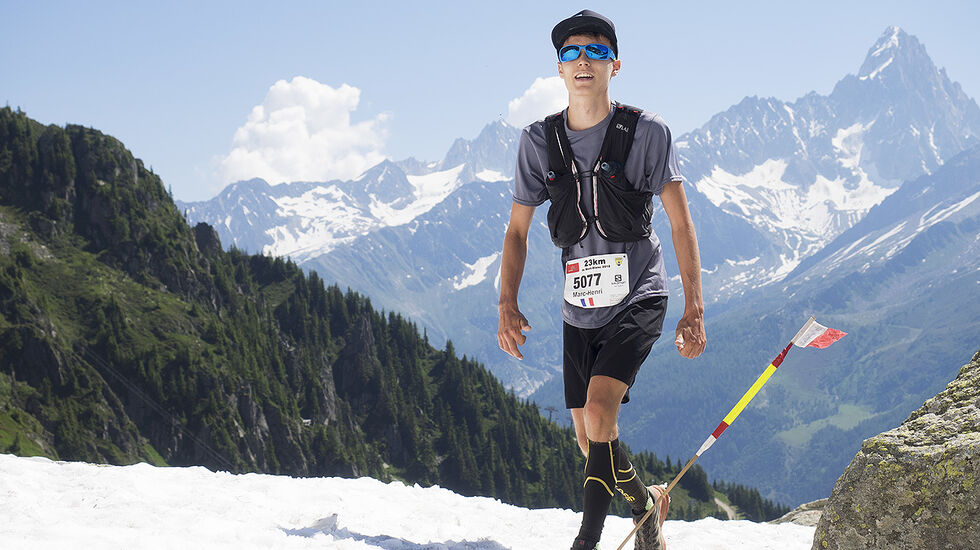 Mont Blanc Marathon kunne by på fantastisk natur og strålende vær. (Foto: Bjørn Johannessen)