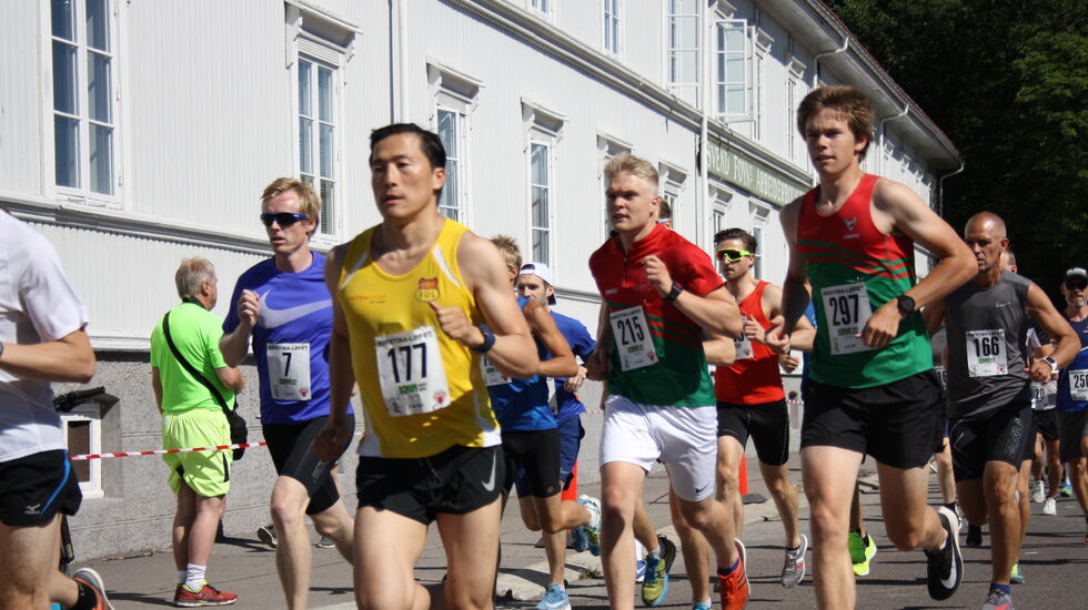 Fra Kristinaløpet i 2018. Nesten alltid fint sommervær i Kristinaløpet.  Foto: Bjørn Skotte