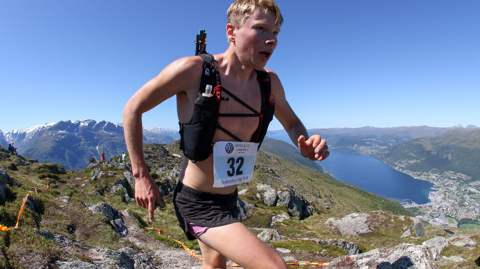 Lars Åkernes Rimereit fra Eidsdal IL vant med tiden 36.47.Foto: Martin Hauge-Nilsen.