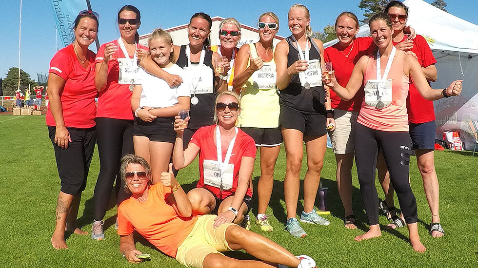 Team Mandagsklubben stilte med mange deltakere i Strømstadmilen. (Foto: Bjørn Johannessen)
