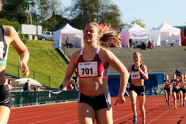 Sanne Njaastad var bare 21 hundredeler unna semifinaleplass på 800 meteren i junior-VM. (Arkivfoto: Tom Roger Johansen)