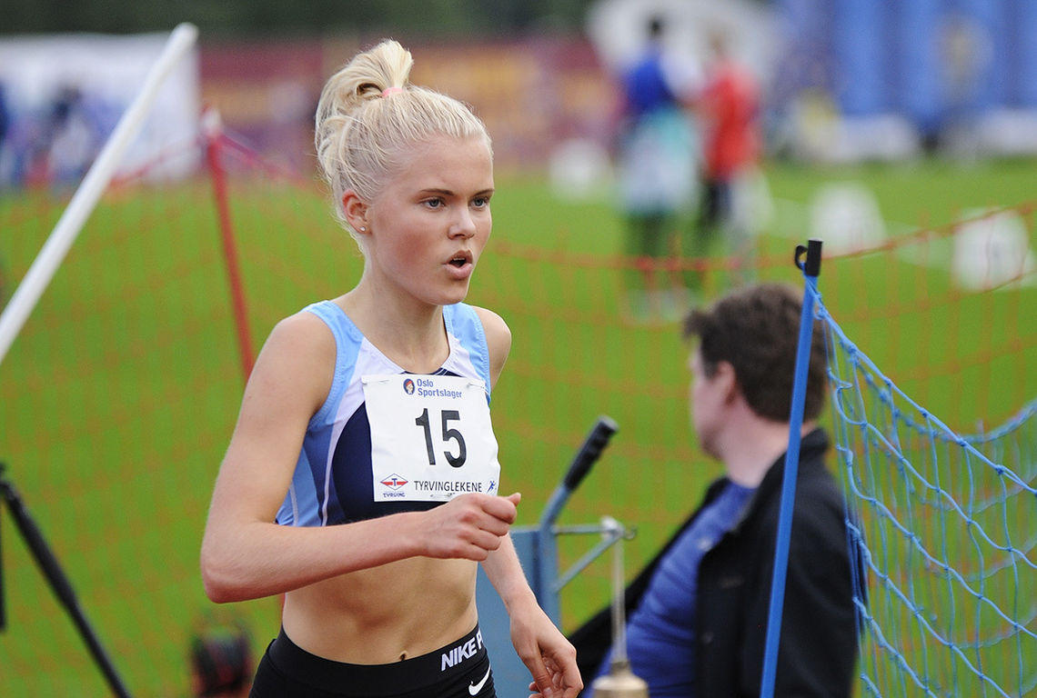 Christine Næss har ikke konkurrert mye i år, men nå var hun først i mål på 1500 meteren i et sommerstevne på Bislett. (Arkivfoto: Arne Dag Myking) 