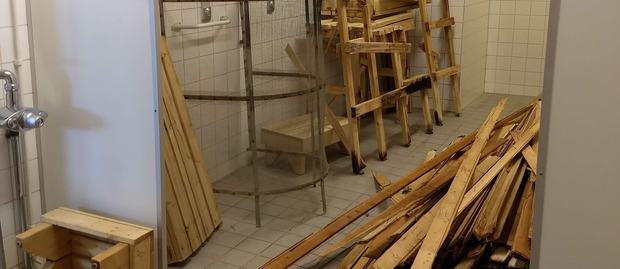Materialer fra badstuen