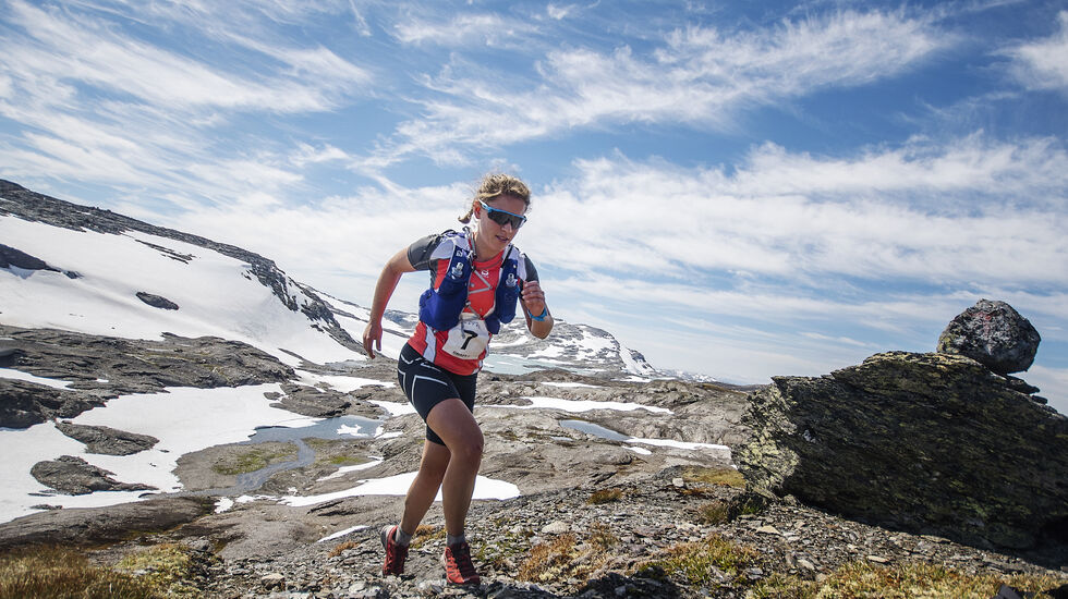 Hanna Breivold i fjorårets testløp. (Foto: Xtremeidfjord/Kai-Otto Melau)