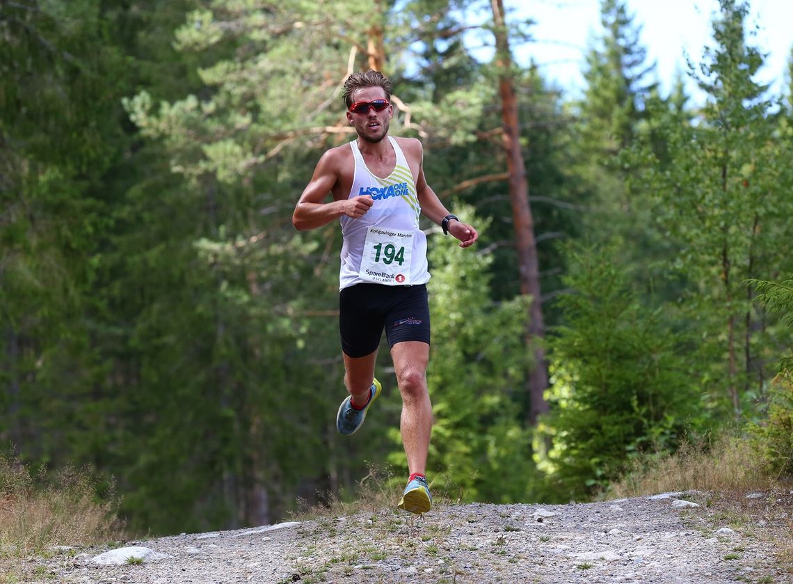 Ola Korbøl løp inn til 2. plass i fjorårets halvmaraton i skogen ved Kongsvinger. (Foto: Bjørn Hytjanstorp)
