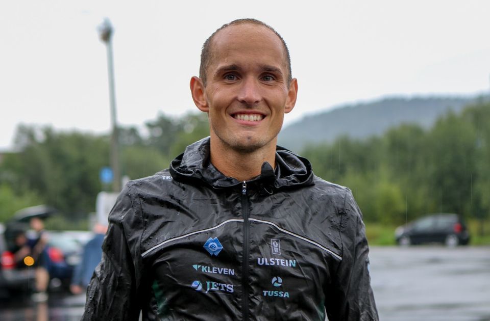 Olger Pedersen var i en klasse for seg selv i dagens 10 km-løp. Nå drar han til Skottland for å studere og trene. Foto: Martin Hauge-Nilsen