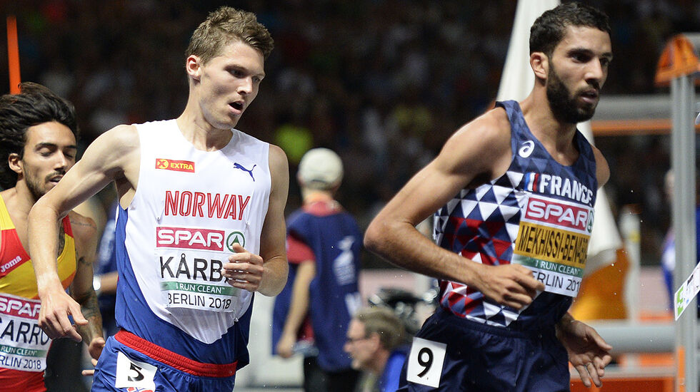 For Mahiedine Mekhissi-Benabbad handla det om å vinne, mens det for Tom Erling Kårbø var en seier å være i finalen og få til et godt løp. (Foto: Bjørn Johannessen) 