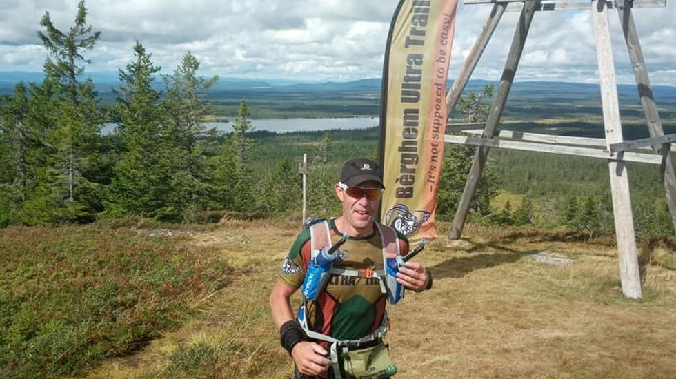Cato Pettersen på Brumundkampen etter 33 km, 67 km igjen til mål. (Arrangørfoto)
