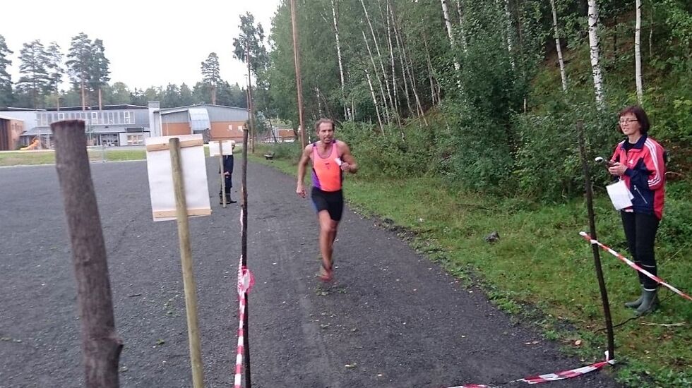 Jan Erik Mathiassen mot mål på Greveløkka i 2018. (Foto: Thomas Pedersen)