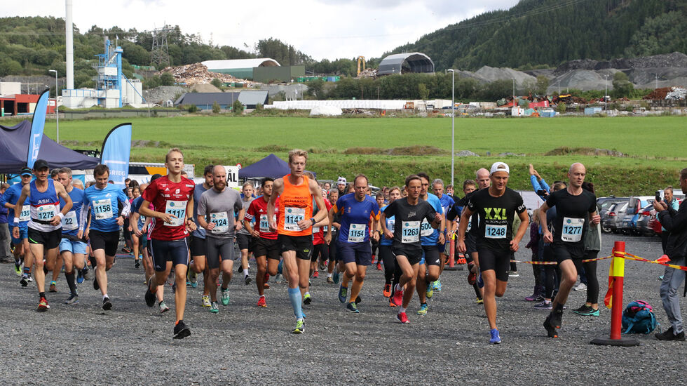 Fra starten halvmaraton som samlet flest deltagere denne gang