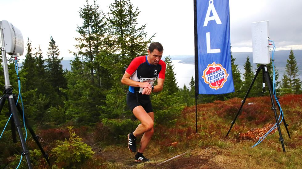 Per-Christian Lysaker Torgersrud var raskest fra Mjøsa til Årneskollen. (Foto: Bjørn Hytjanstorp)