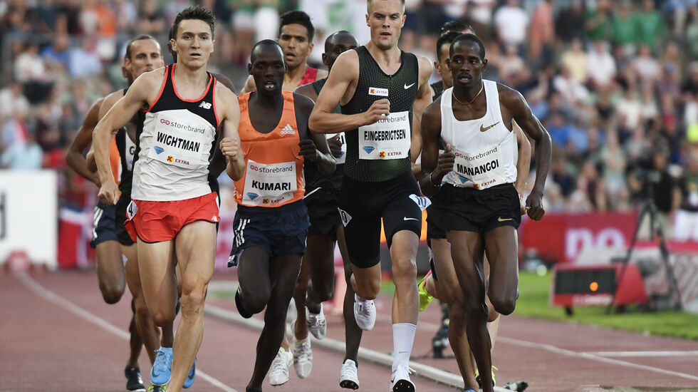 Filip fikk det tungt mot slutten i Diamond League-finalen i Zürich. Her ser vi han fra sommerens Drømmemil under Bislett Games. (Foto: Bjørn Johannessen)