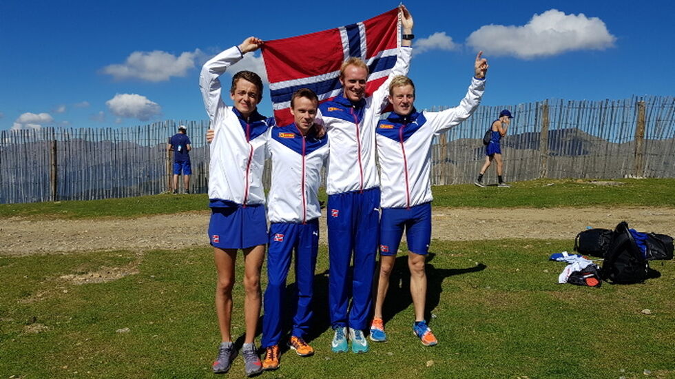 Herrelaget som sikret bronse i lagkonkurransen. (Foto: Torun Aarvik)