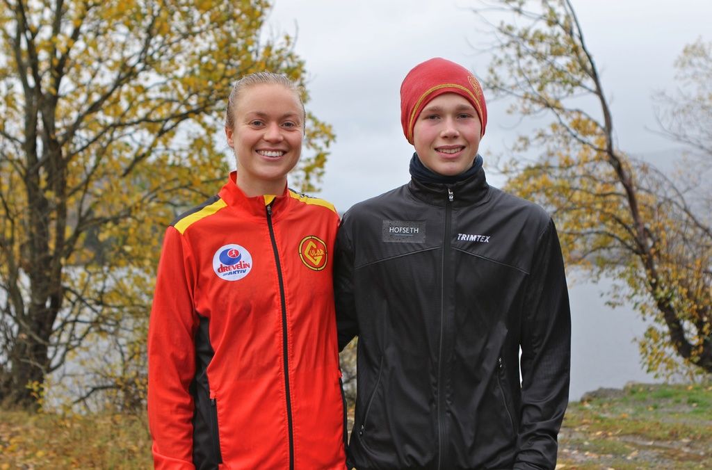 Håkon Stavik og Ingrid Festø har løyperekordene, begge satt i fjor høst. Foto: Martin Hauge-Nilsen
