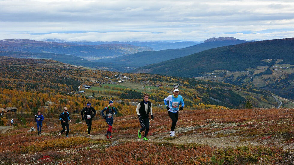 201 påmeldte totalt i årets utgave av Skåbu Fjellmaraton var en økning på ca 25% fra i fjor. (Foto: Anne Mari Lo)