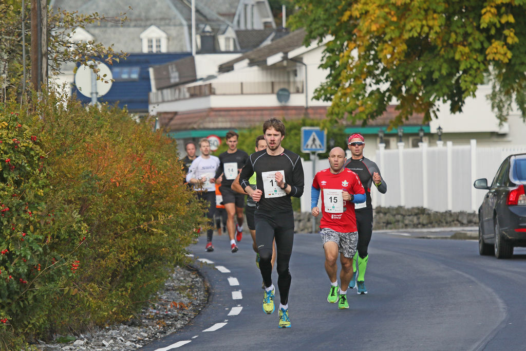 Bendik Grimsbø vant på tiden 1.15.43. Einar Orten Trovåg perset og vant seniorklassen med tiden 1.19.32. Foto - Svein Hjelmeset