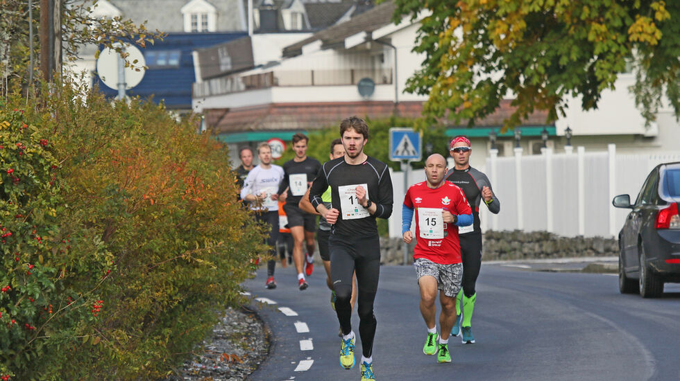 Bendik Grimsbø vant på tiden 1.15.43. Einar Orten Trovåg perset og vant seniorklassen med tiden 1.19.32. Foto - Svein Hjelmeset