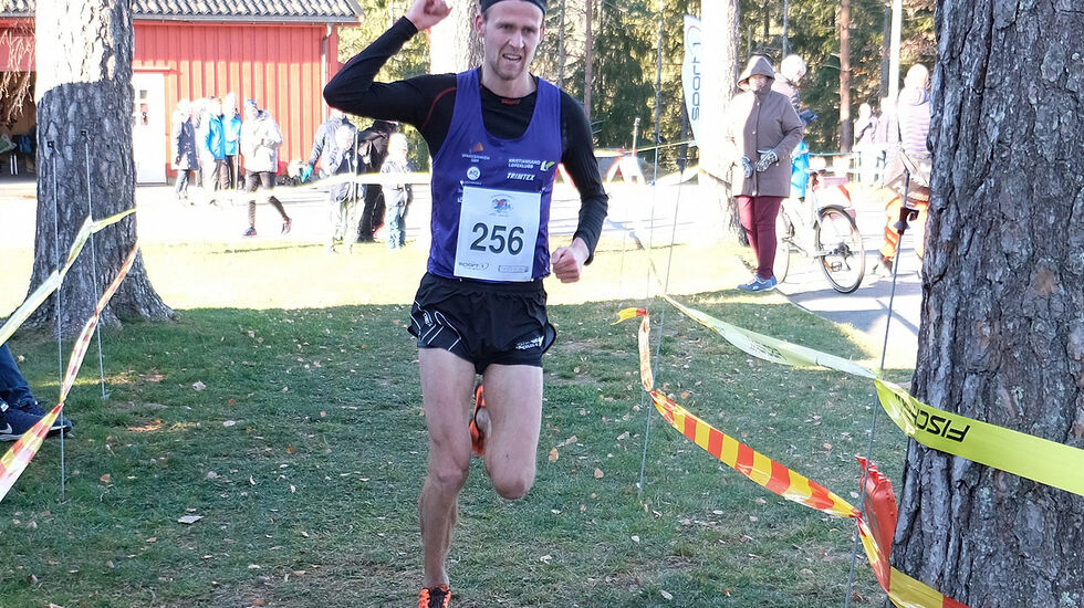 Erik Udø Pedersen, Kristiansand Løpeklubb var helt suveren i årtes Svalandsgubben og vant med over fire minutter. Foto: Geir Willy Haugen