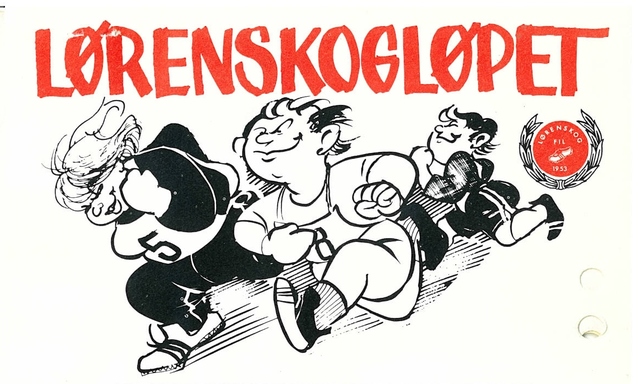 Illustrasjon fra programmet 1982, tegnet av Britt Haaland