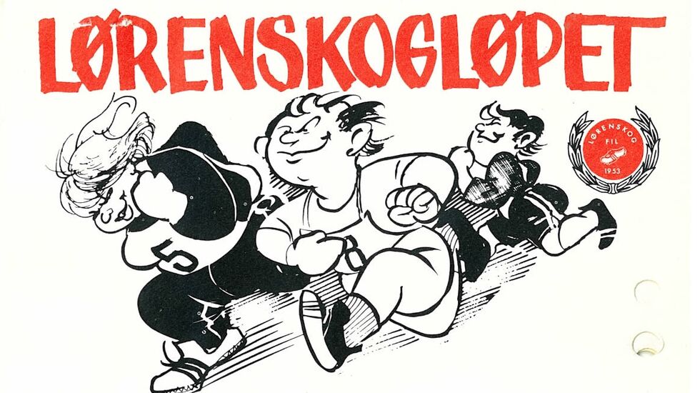Illustrasjon fra programmet 1982, tegnet av Britt Haaland