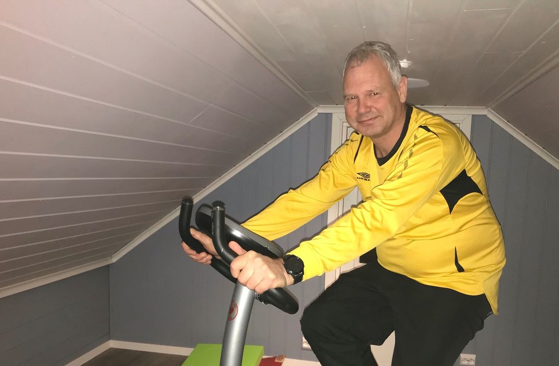 Overrasket: Øyvind Seland ble svært overrasket og glad da vi ringte ham for å fortelle at han hadde vunnet en hotell-weekend for to. Foto: Privat