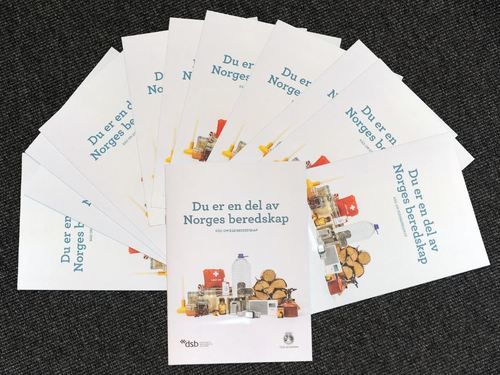 Bilder av brosjyre egenberedskap fra dsb