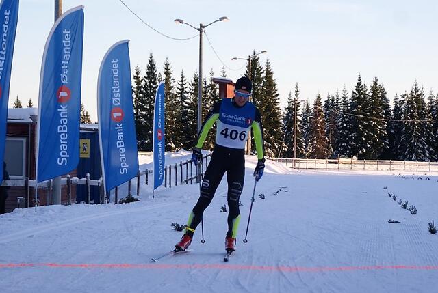 Johannes Bordal, Mjøs Ski, vant herreklassen i Nordmarka Rundt. (Arkivfoto: Stein Arne Negård)
