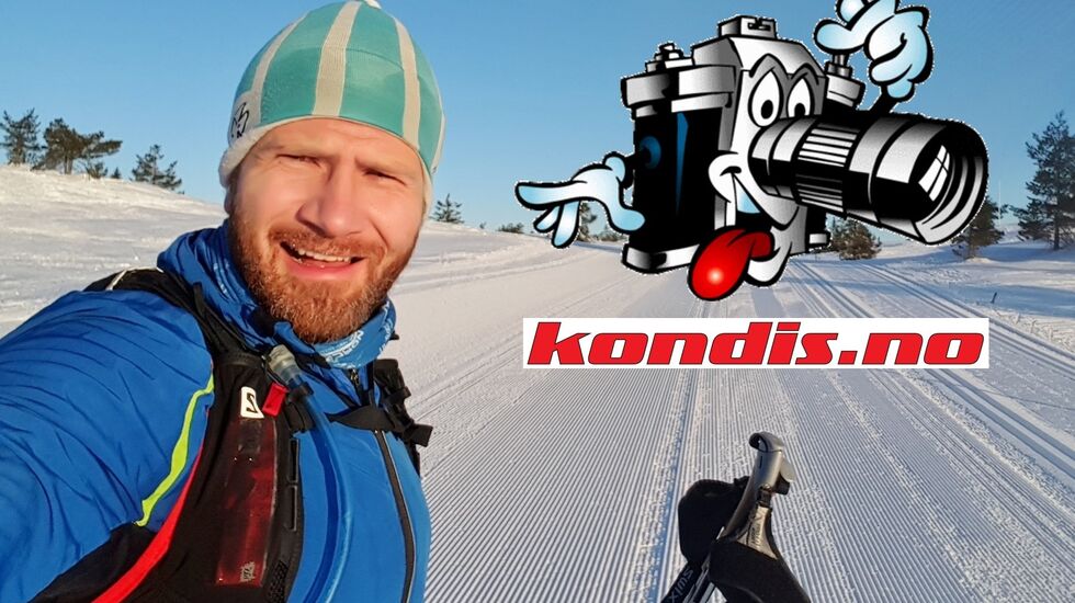 Geir Einar Flathen fra Revetal i Vestfold er ny kondisreporter. Bildet er fra en treningstur på blefjell. (selfie)