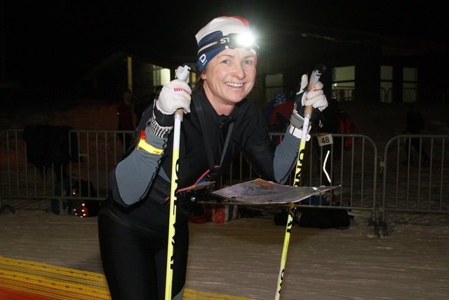 Veteranen Stine Olsen Kirkevik, Hamar OK tok 4. plassen i Nattsprinten i D21. (Foto: Stein Arne Negård)