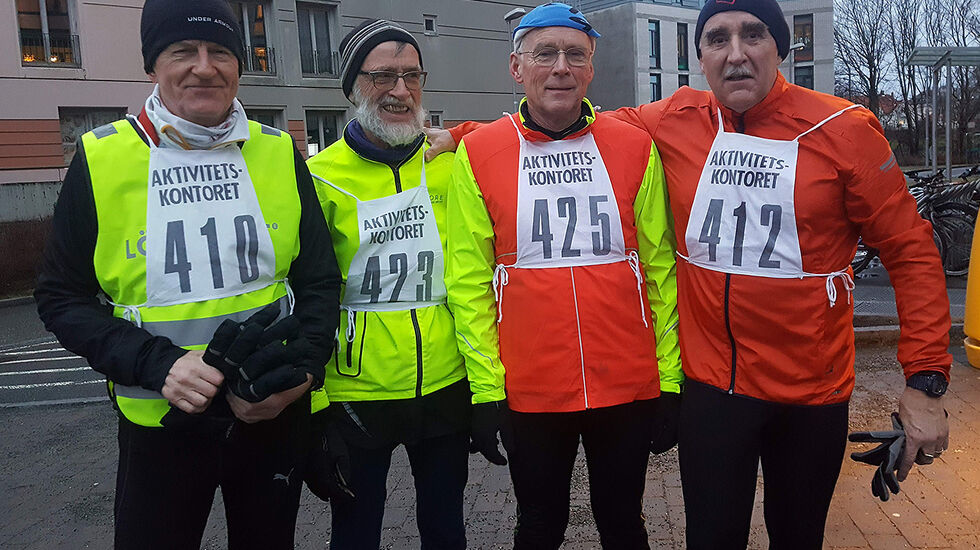 Fornøyde deltakere etter den 50. utgaven av Nyttårsløpet i Trondheim. (Alle foto: Bjørn Bryn Anthun)