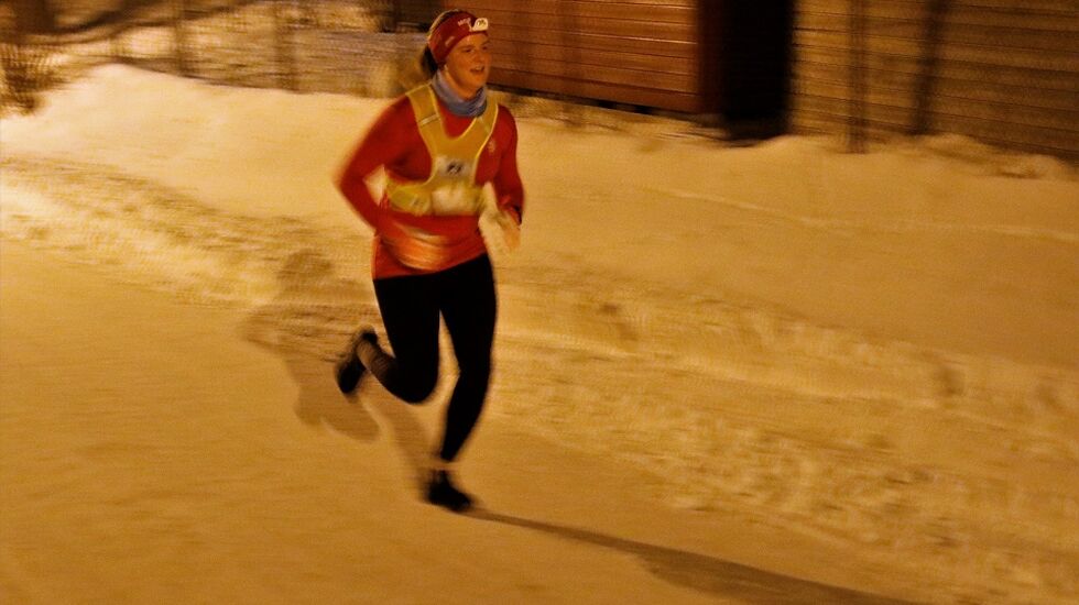 Anne Storslett i innpurten av Nordhagarunden som ble gjort unna på 45:55.