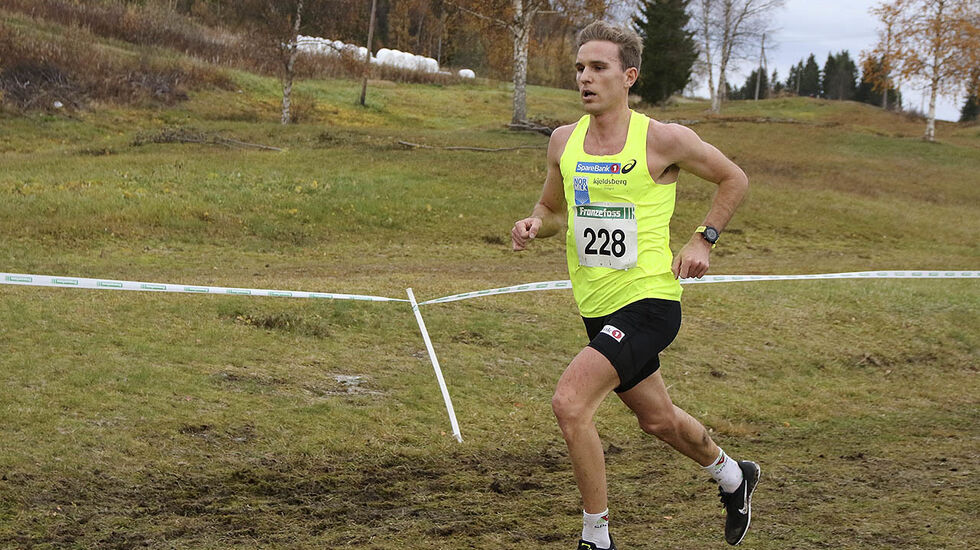 Didrik Tønseth, som i fjor løp inn til gull i NM terrengløp, vil i år løpe for Mosvik IL. (Foto: Runar Gilberg)