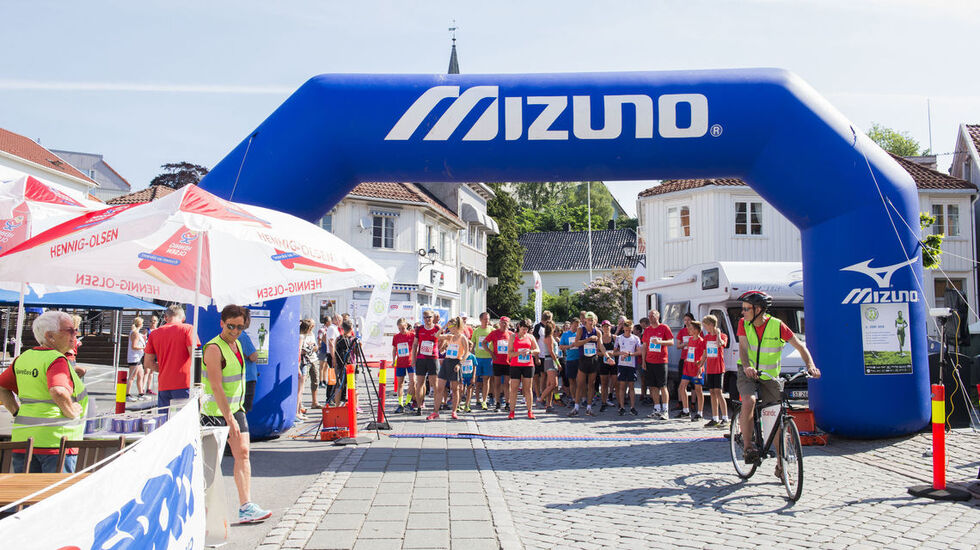 Fra Grimstad Maraton i 2018. Foto. Arrangøren