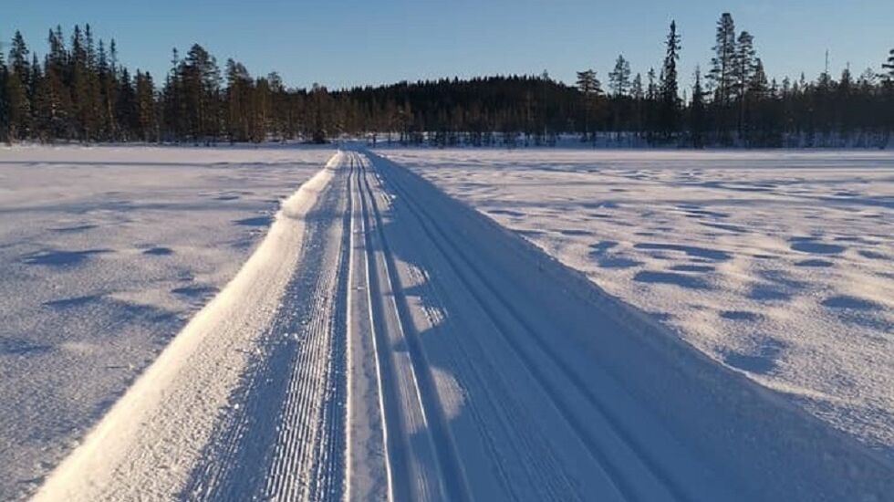 Fra Trysil-Knut-traséen en uke før renndagen (Arrangørfoto)
