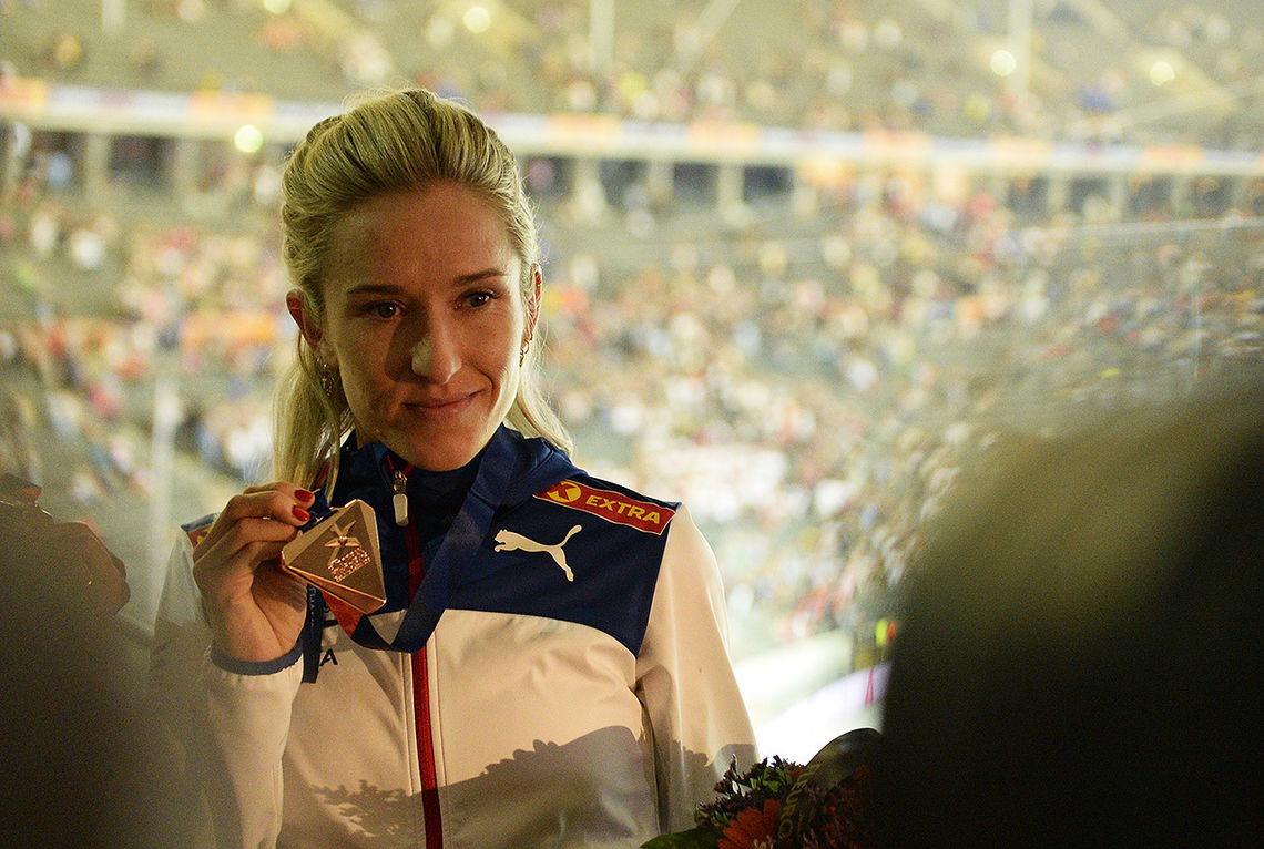 Karoline Bjerkeli Grøvdal har til sammen vunnet hele 14 medaljer i EM, junior-EM og U18-EM. (Foto: Bjørn Johannessen) 