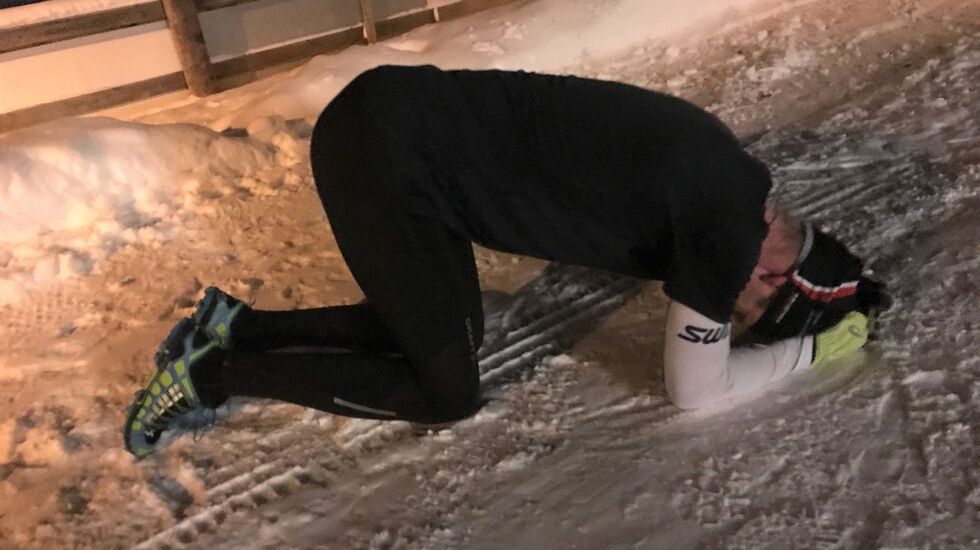 Bjørn Egil Nordseth fikk tatt i på Hamar denne måneden også og vant med 1 minutt og 20 sekunders margin til Knut Lium da han løp den drøye 4 kilometeren på 14.38. (Foto: Arrangør)