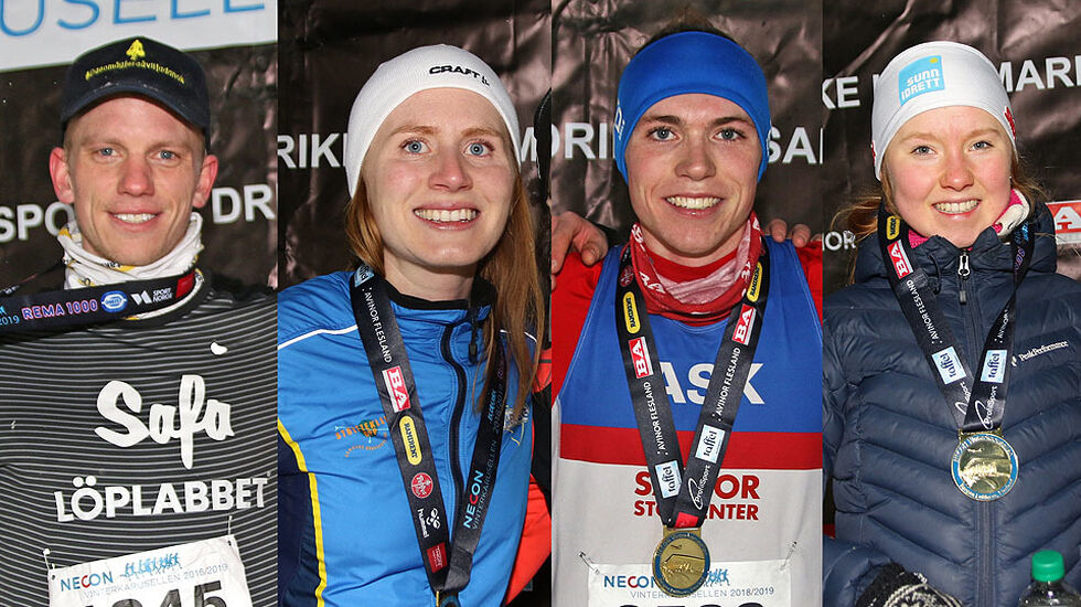 Joel Dyrhovden, Lina Rivedal, Marius Garmann Sørli og Adele Henriksen var alle suverene vinnere i Vinterkarusellens 5 løp.