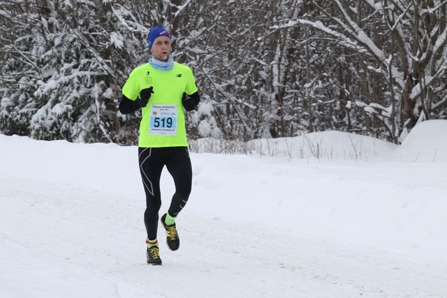 Roger Thompson var raskest i Vinterkarusellen på Lillestrøm torsdag kveld. Bildet er fra karuselløpet på Haga i februar. (Foto: Olav Engen)