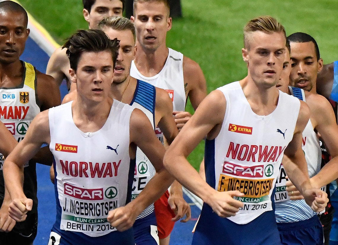 Jakob Ingebrigtsen er tatt ut på 800 og 1500 m, mens Filip skal løpe 3000 m i den nordiske landskampen. (Foto: Bjørn Johannessen) 